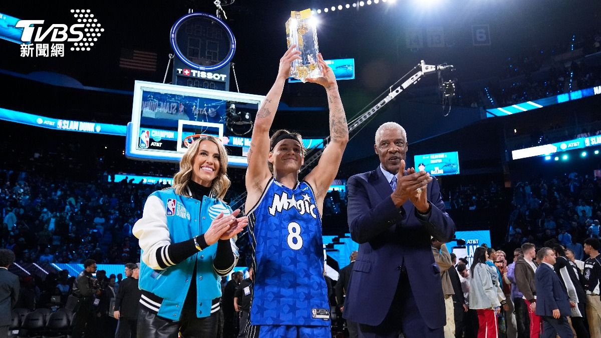 麥克朗是NBA史上首位在灌籃大賽完成3連霸的參賽者。（圖／達志影像美聯社）