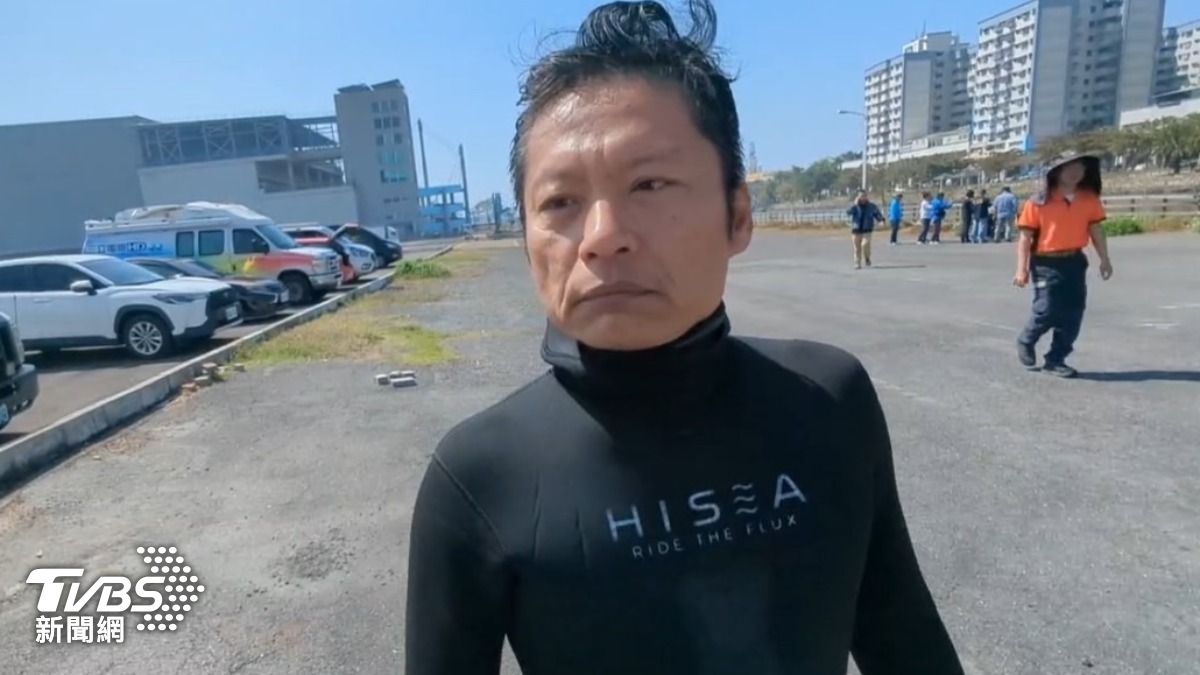 潛水教練李睿勝。(圖/TVBS)