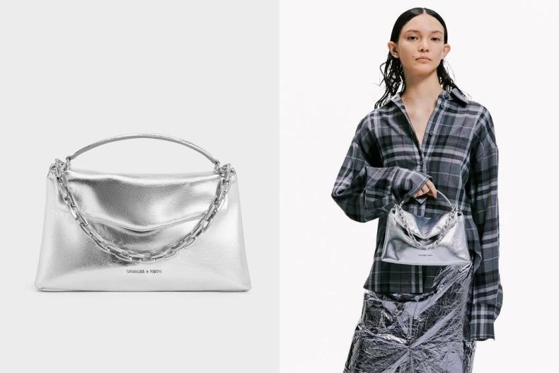 Andromeda 摺疊手提包。(圖/翻攝自CHARLES & KEITH)