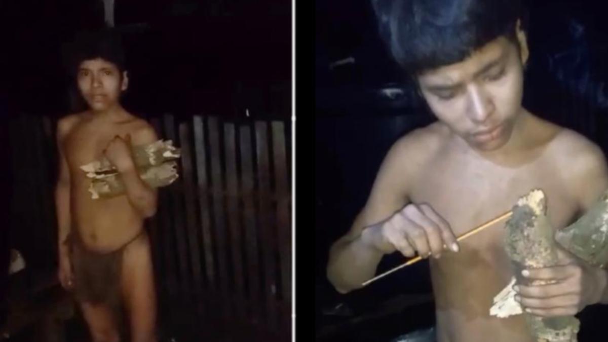 罕見!亞馬遜部落人疑為「這事」現身 不到24小時返回叢林