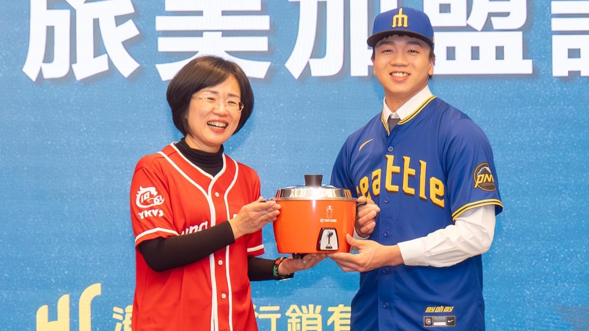 林鉑濬畢業於鶯歌工商,或的水手隊總值55萬美金合約。(圖/海爾斯行銷有限公司)
