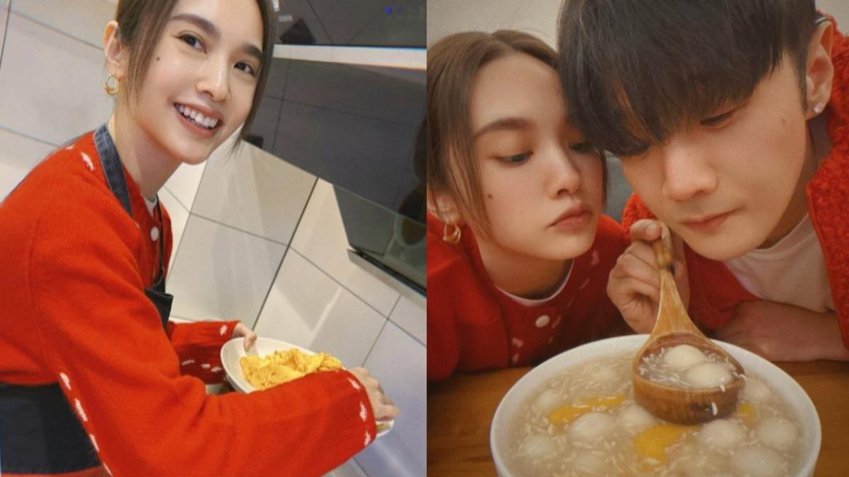 楊丞琳和李榮浩相當恩愛,今年過年更一起下廚圍爐。(圖/翻攝自楊丞琳IG)