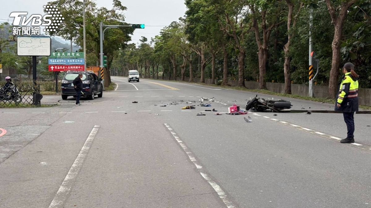 宜蘭死亡車禍！小客車左轉碰撞直行騎士　傷重不治