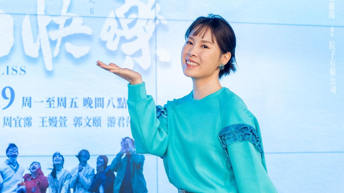 蔡亘晏出席《生日快樂》首映記者會。(圖/大愛提供)