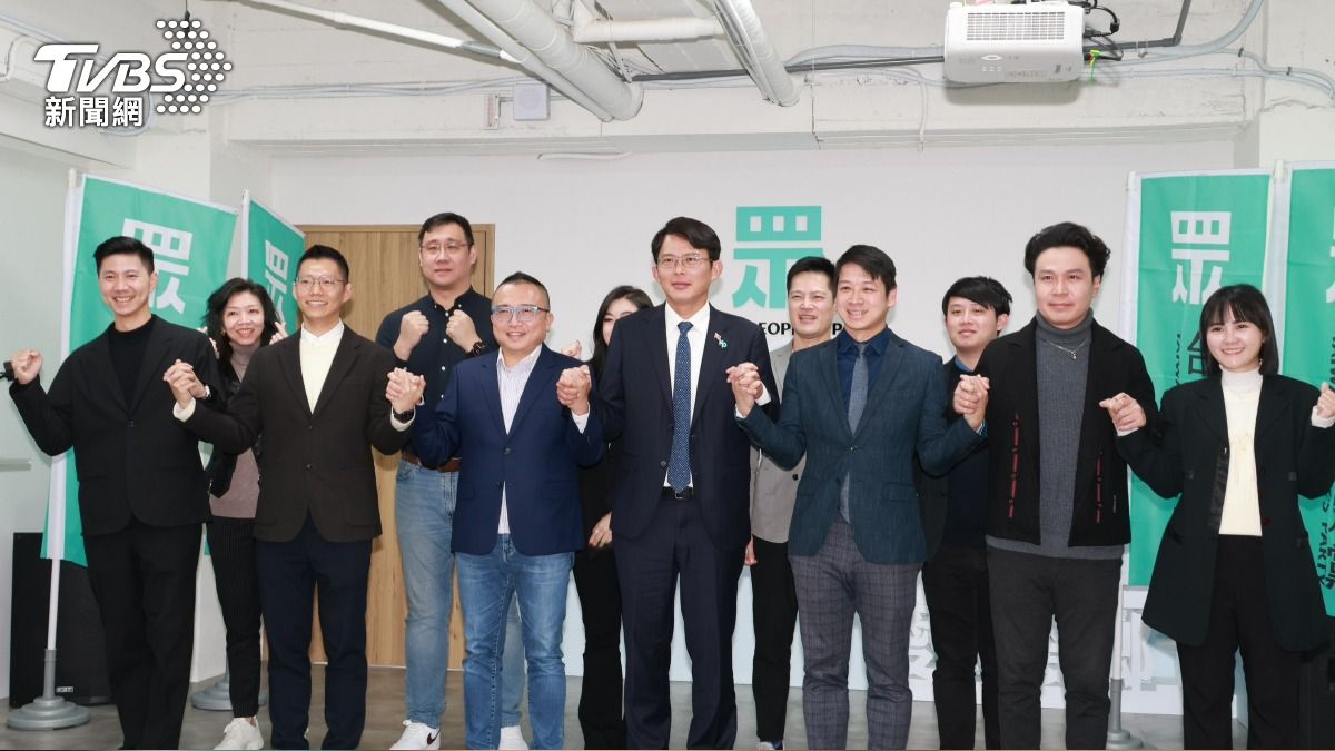 黃國昌就任台灣民眾黨新任黨主席,並公布黨務一級主管。(圖/潘建樺攝)