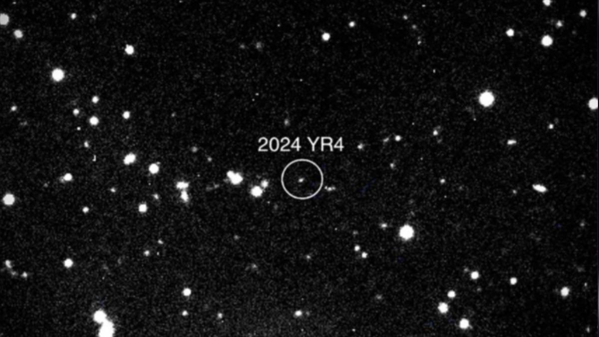 2024 YR4撞擊地球的機率下修至1.5％。（圖／翻攝自NASA）