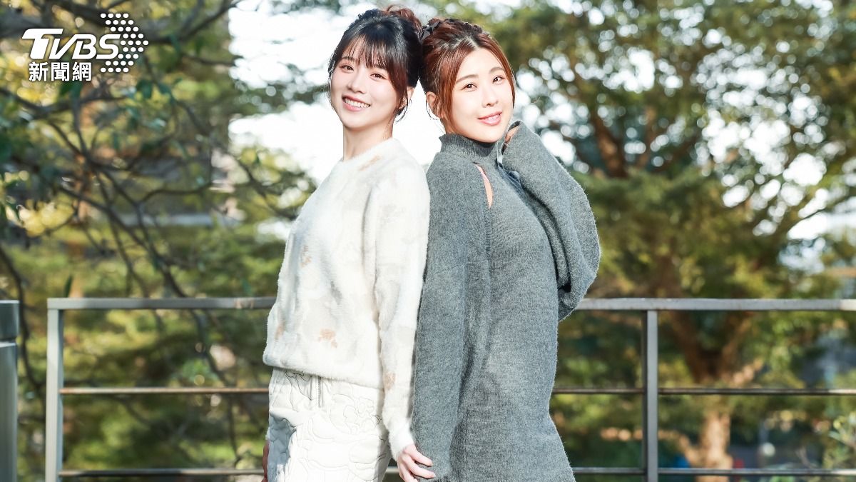 王上菲(左)與木星一同接受《TVBS新聞網》專訪。(圖/趙世平攝)