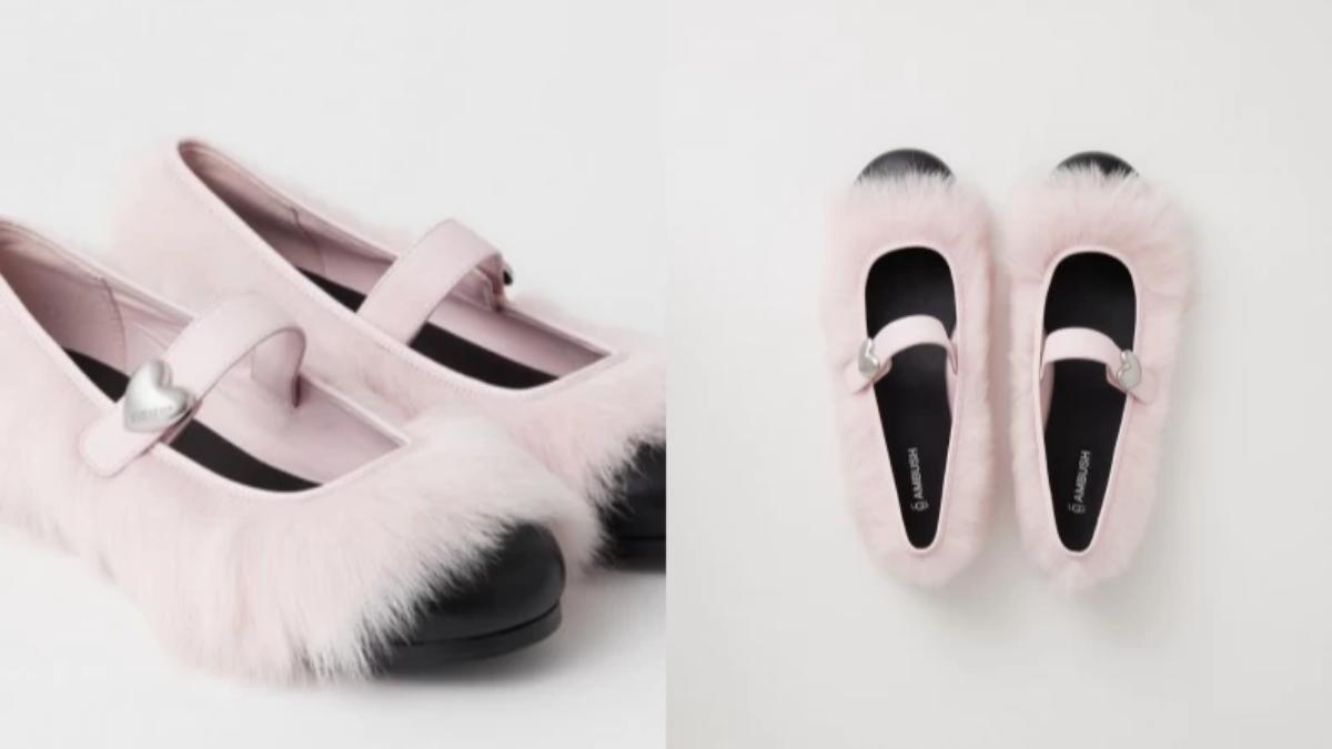 UGG AMBUSH 瑪麗珍鞋有粉紅色和白色兩種色調可選。(圖/翻攝自IG@ambush_official)