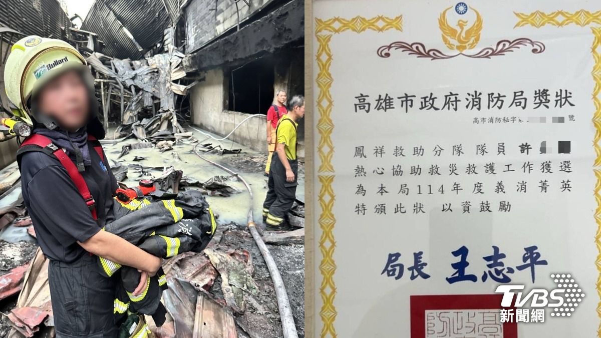 許女曾參與救援過屏東明揚爆炸案。(圖/TVBS)