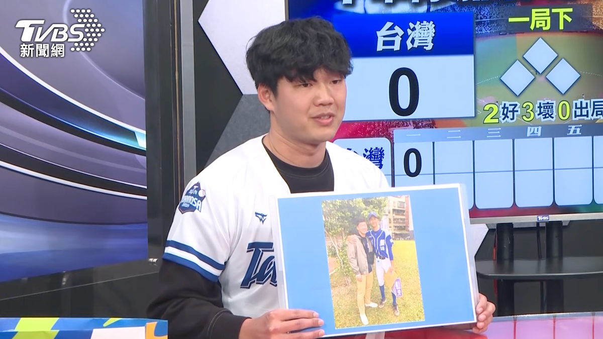 沙子宸高中時代的學長分享過往。（圖／TVBS）