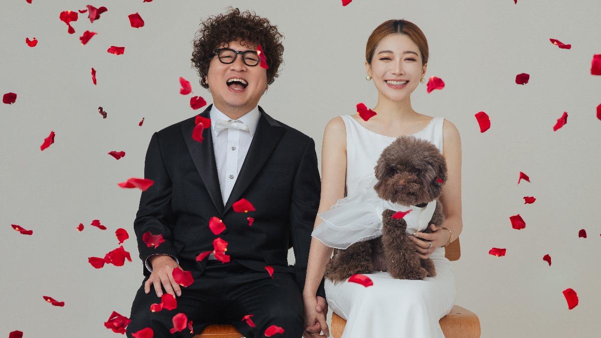 納豆婚紗照曝光！一家3口甜蜜入鏡　依依裸背「炸出曲線」
