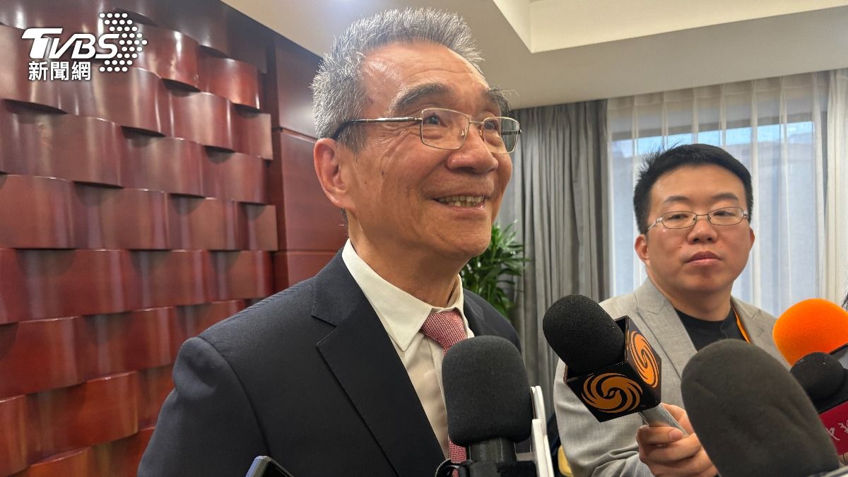 大陸知名經濟學家林毅夫24日出席北京台企聯活動。(圖/TVBS)