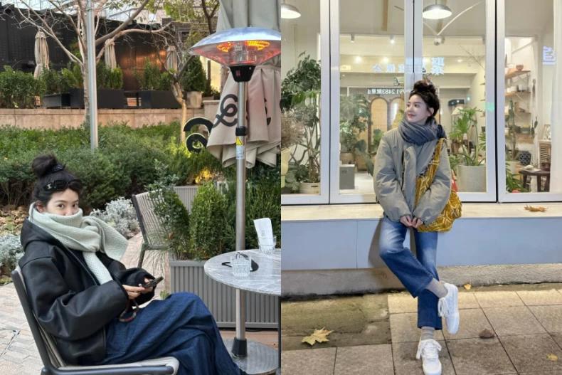 章若楠穿出上寬下窄的顯瘦法。(圖/翻攝自章若楠IG)