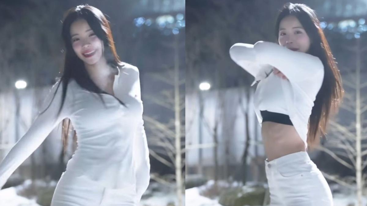 李多慧脫了!「雪地熱舞」辣死一票粉 低溫秀蠻腰美到冒煙
