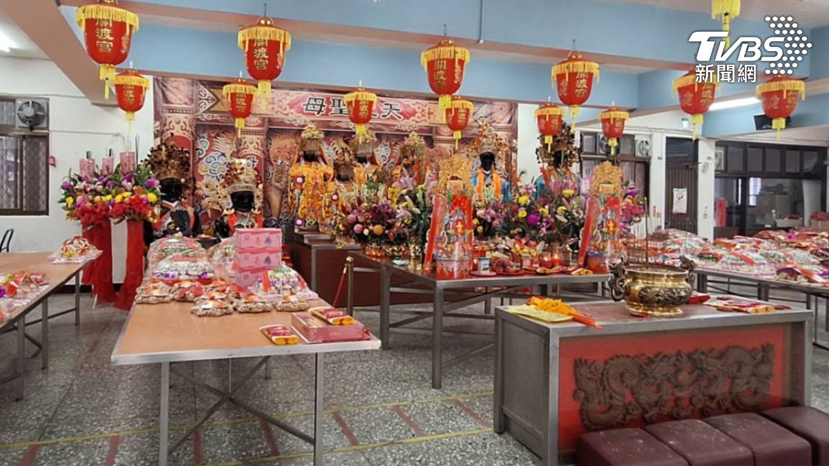 媽祖駐駕八里龍米活動中心六天。（圖／TVBS）