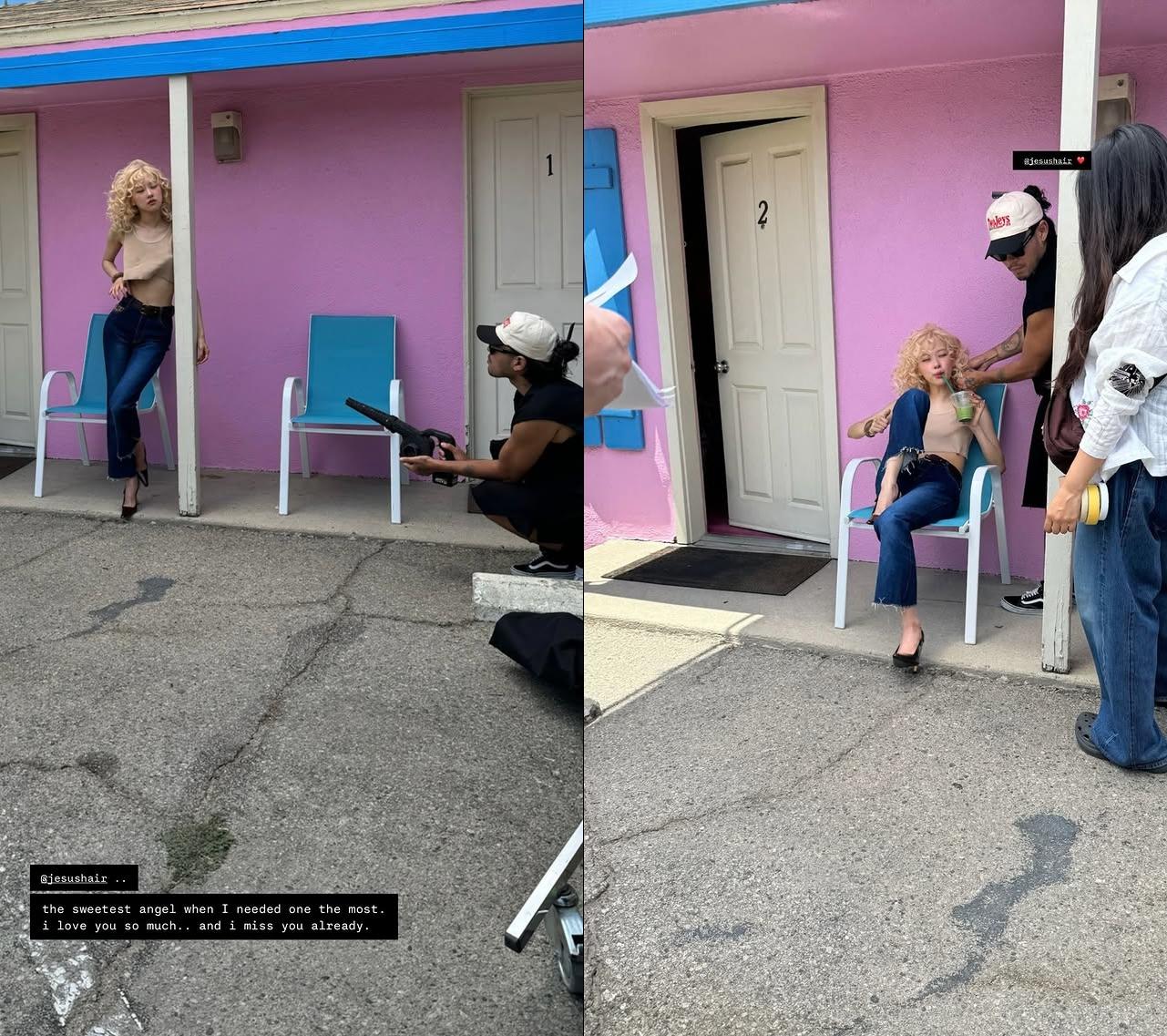 Rosé分享了數張根傑蘇斯葛雷羅的合照。(圖/翻攝自Rosé IG)