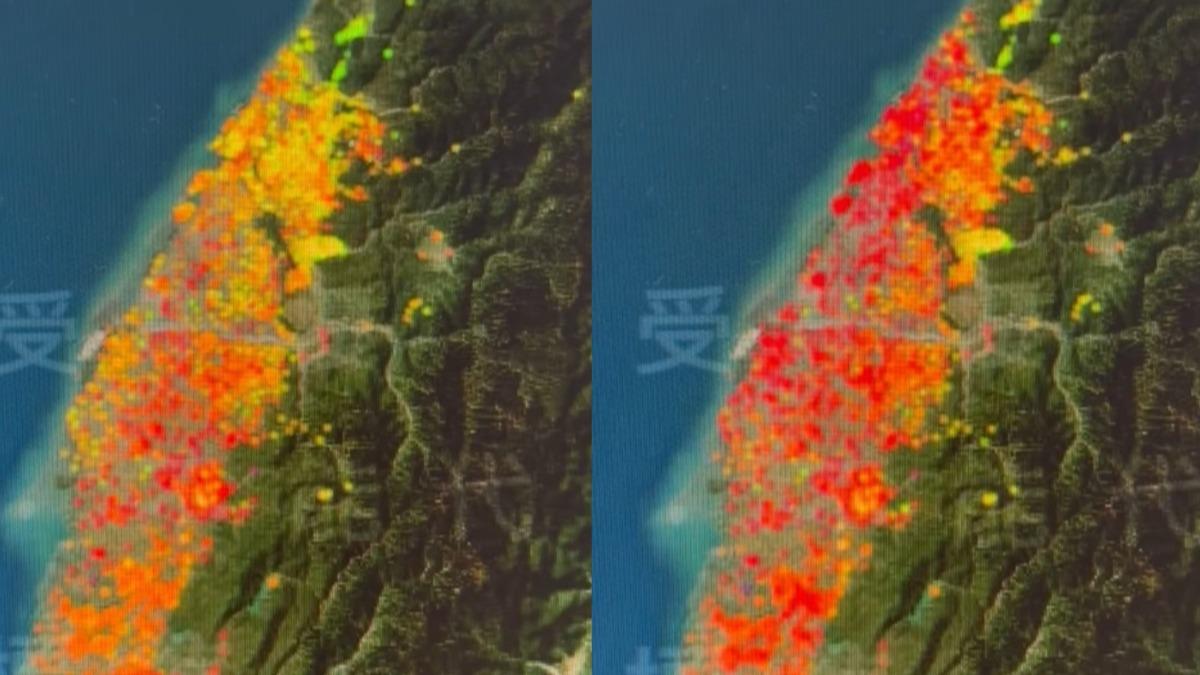 空品警戒!中南部霧茫茫 鄭明典曬3小時變化「一片紅擴散」
