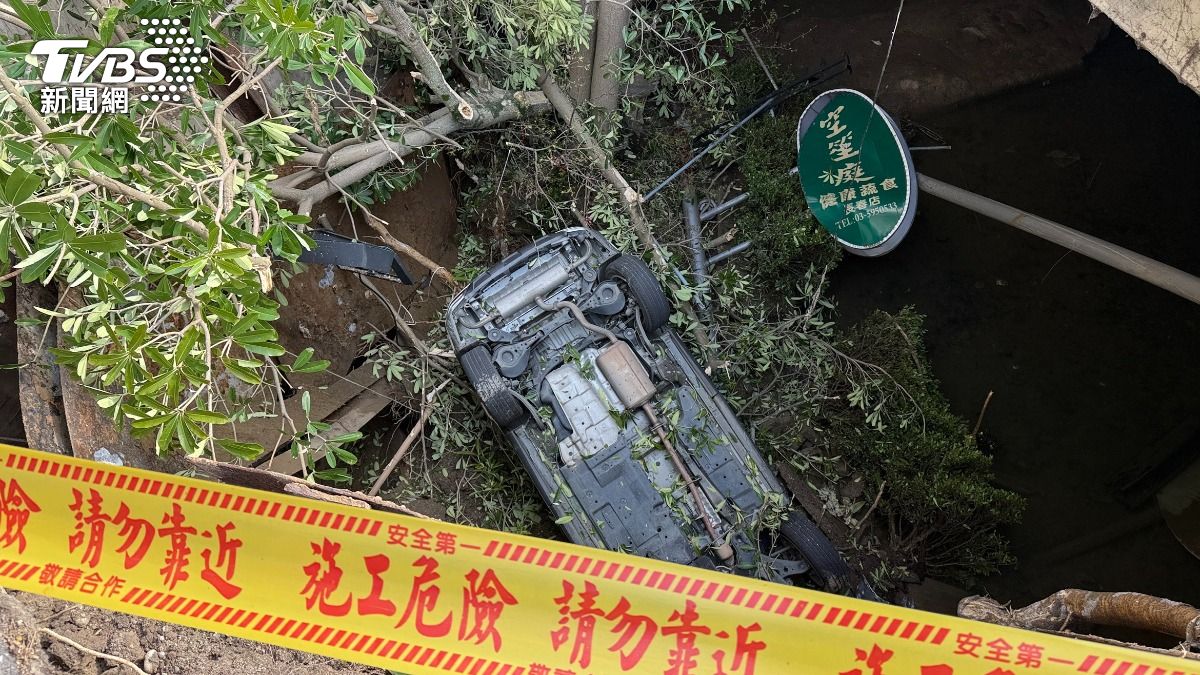 竹東車主「自認停合法車格」墜天坑控無人理 工務處:曾協商