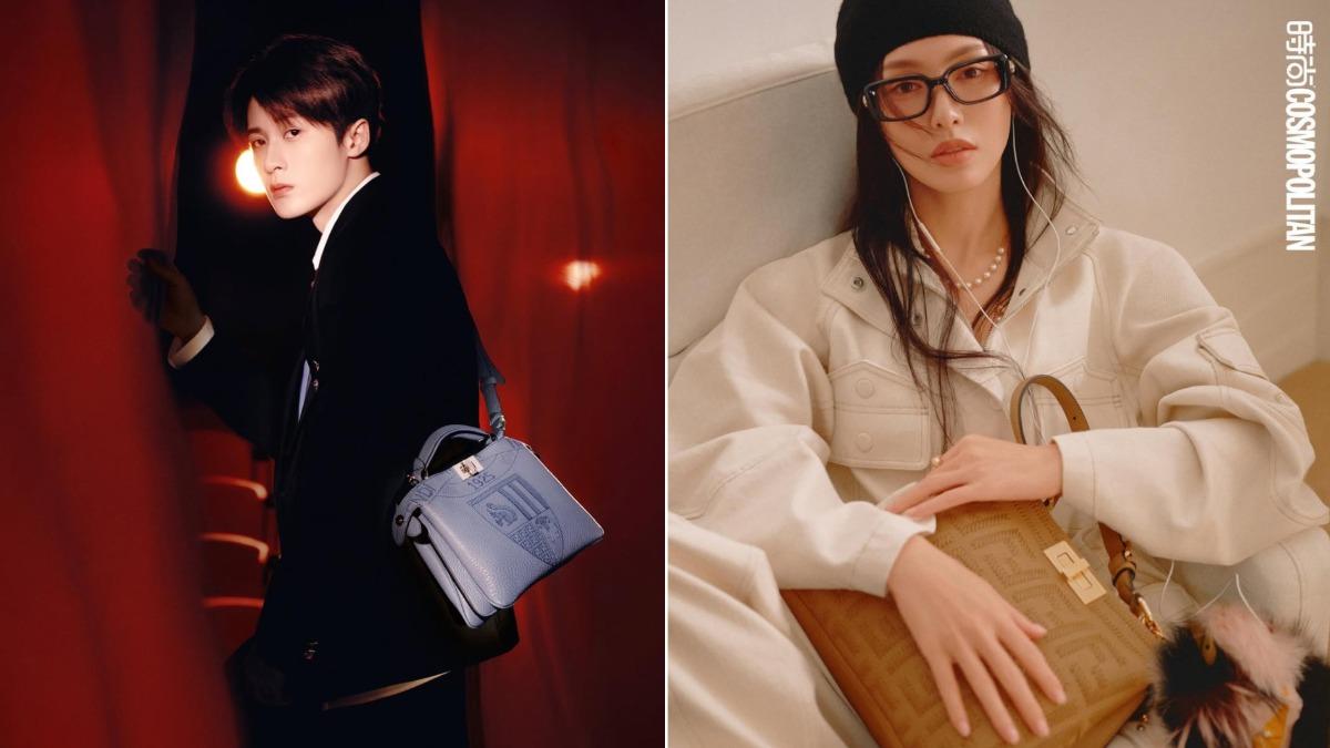 中國藝人唐嫣(右)、檀健次(左)均有代言FENDI。(圖/翻攝自Instagram@fendi)