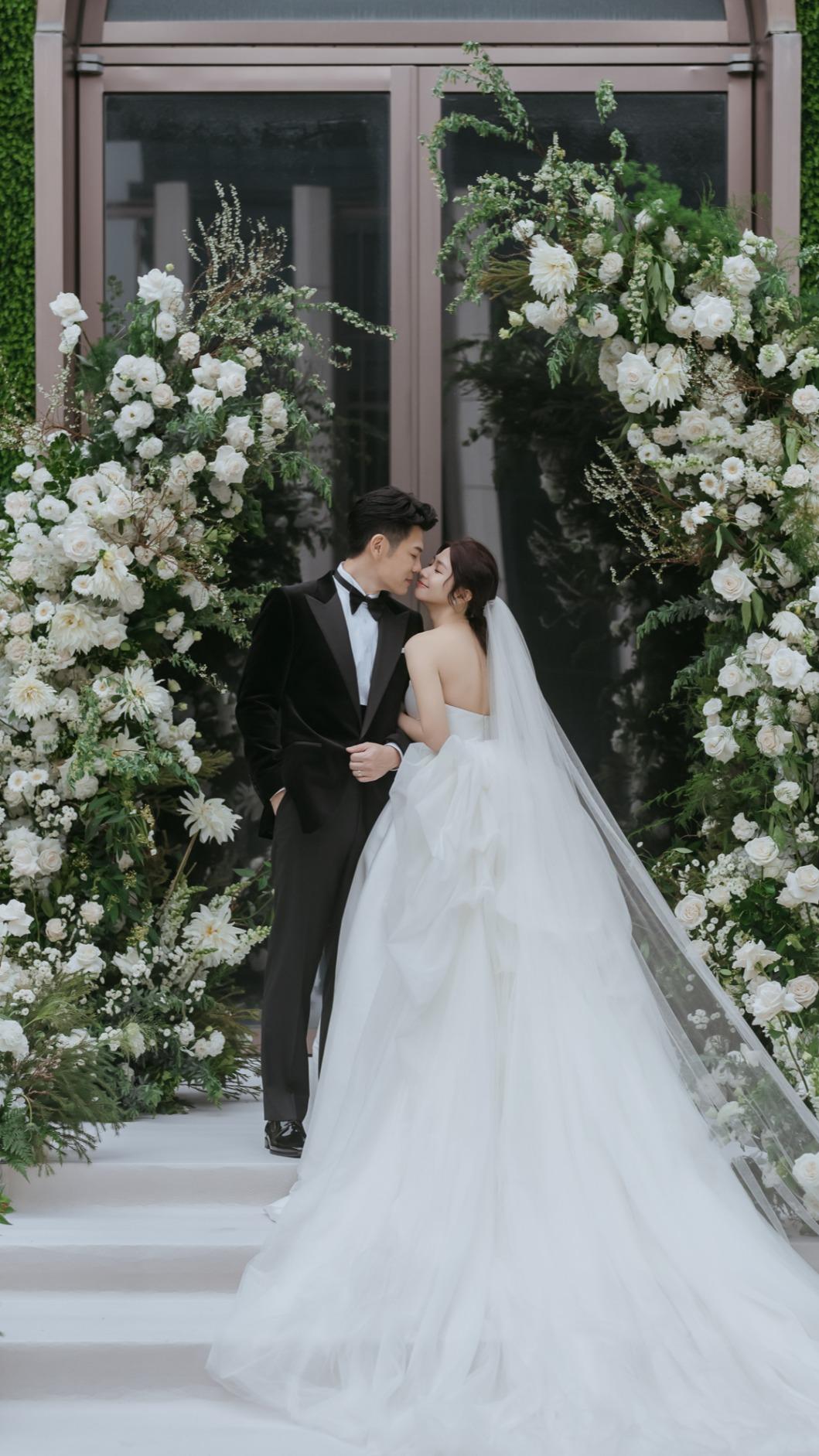陳志強、曾智希補辦婚禮,現場星光熠熠。(圖/SJ Wedding鯊魚婚紗攝影提供)