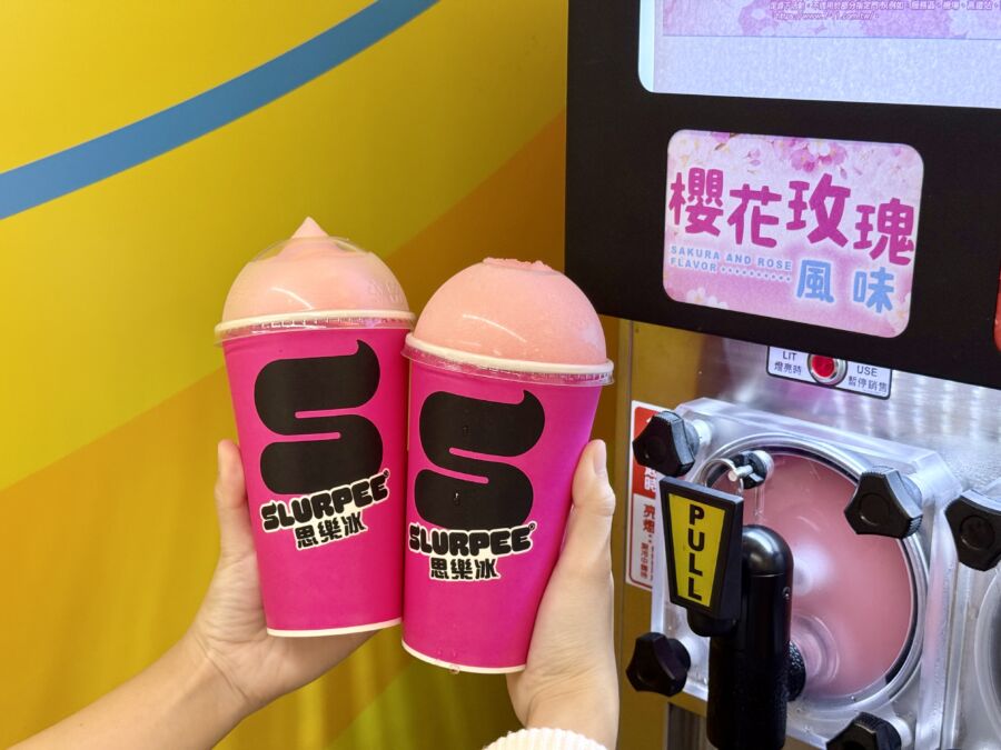 櫻花玫瑰風味思樂冰。（圖／引新聞提供）