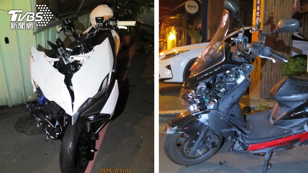 閃燈路口嚴重碰撞!18歲男深夜載妹車禍 噴飛斑馬線3人傷