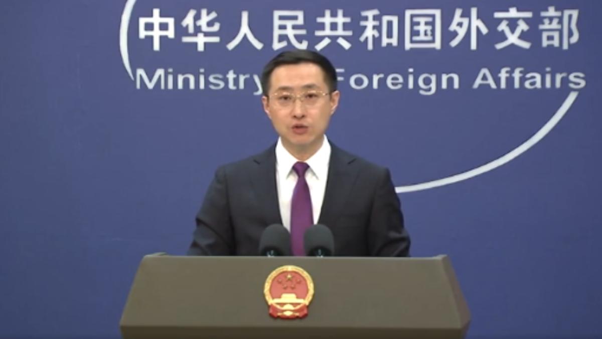 大陸外交部發言人林劍回應外媒提問表示,「貿易戰、關稅戰沒有贏家,吹滅別人的燈並不能讓自己更光明。」(圖/CCTV+)