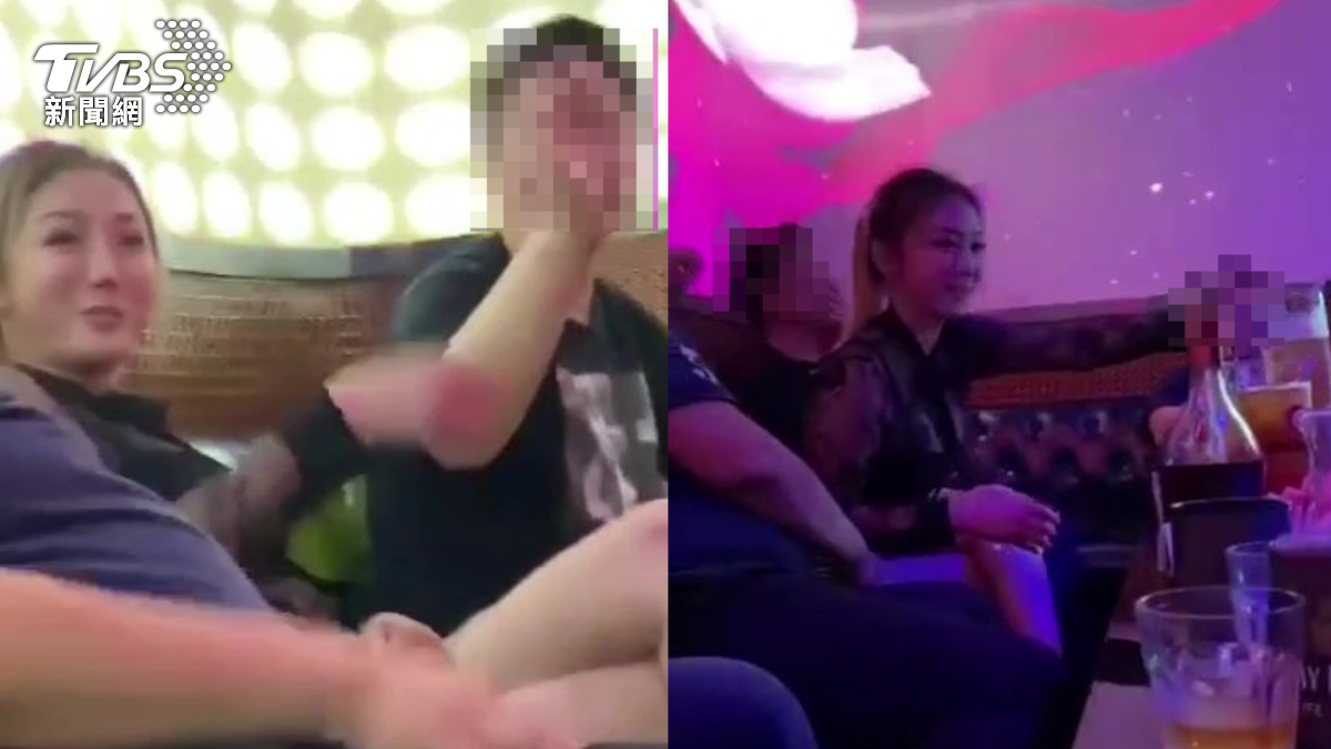 劉喬安在美國皇后區法拉盛酒店陪酒被網友認出。(圖/網友提供)