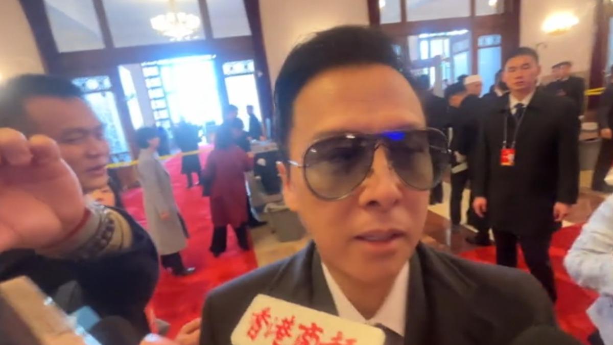 被問「港電影有救嗎」 甄子丹微動怒（圖／TVBS）