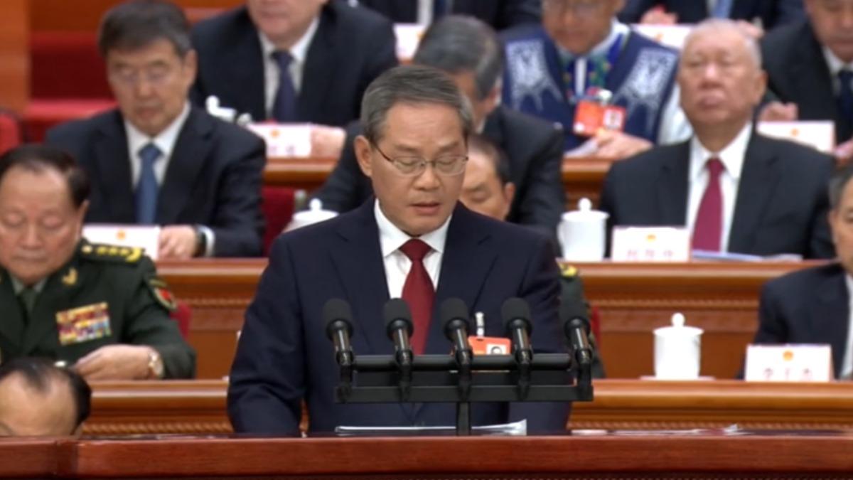 大陸總理李強 進行政府工作報告(圖/CCTV+)