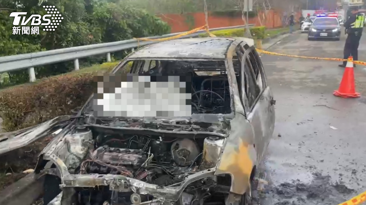 台中后里火燒車!妻子來不及逃成焦屍 丈夫嚴重燒燙傷