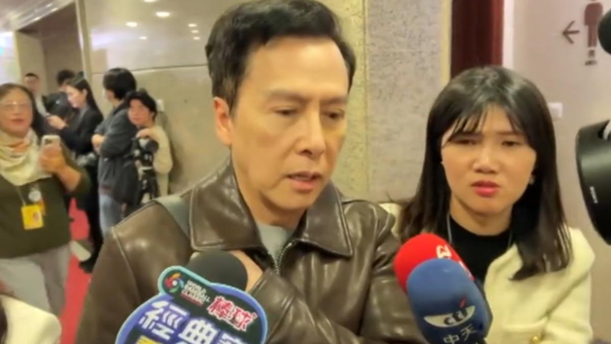 出席兩會 甄子丹對王大陸案發表看法(圖/TVBS)