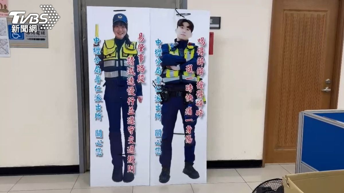 「6面帥警看板」路口宣導!網轟擋視線 中壢警方回應了
