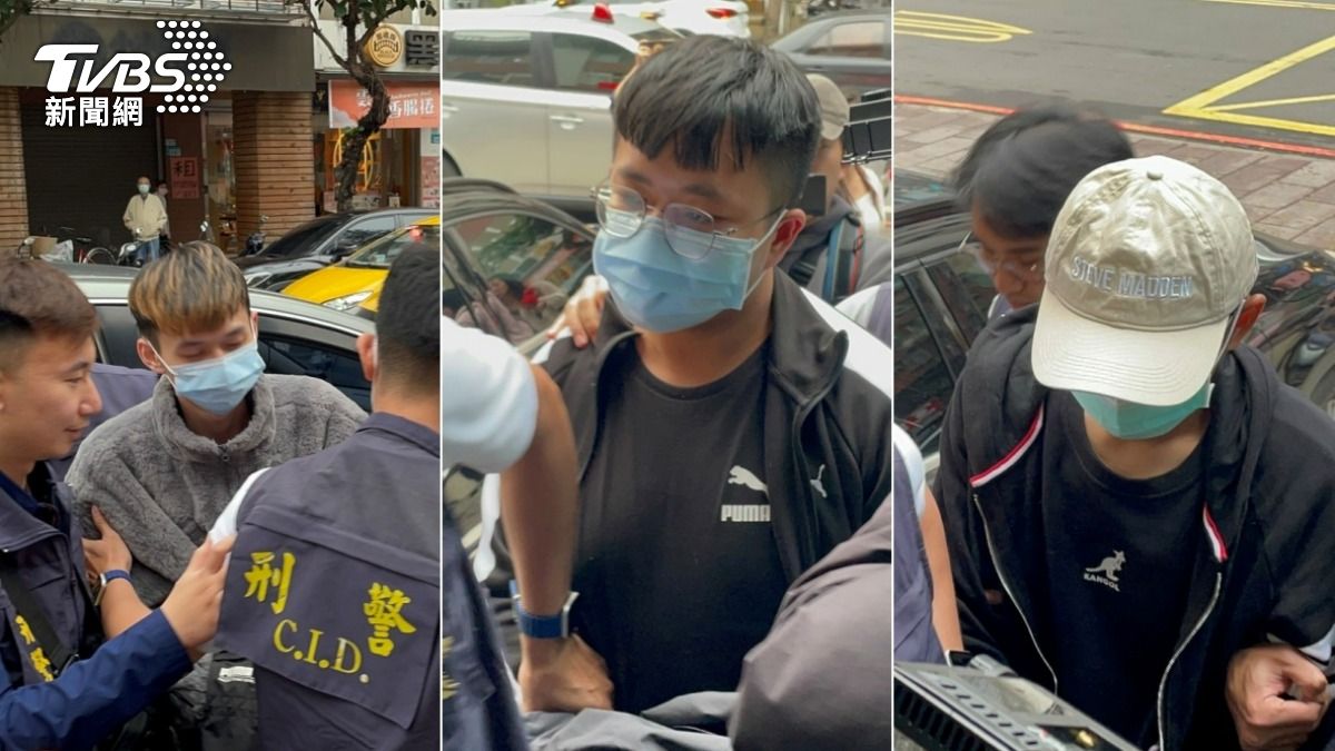 警方逮捕3名被教唆的小弟。(圖/TVBS)