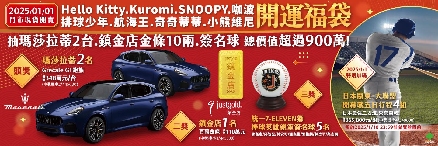 7-11春節福袋開獎。（圖／業者提供）