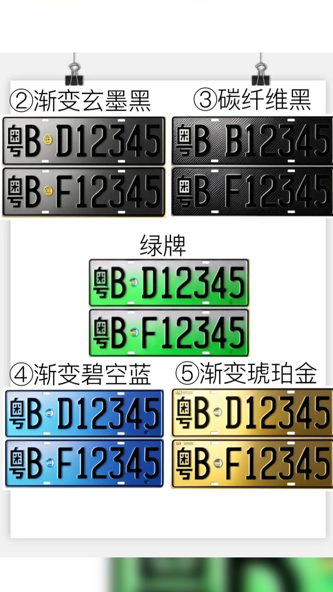 網友用DeepSeek設計新能源車車牌（圖／微信公眾號）