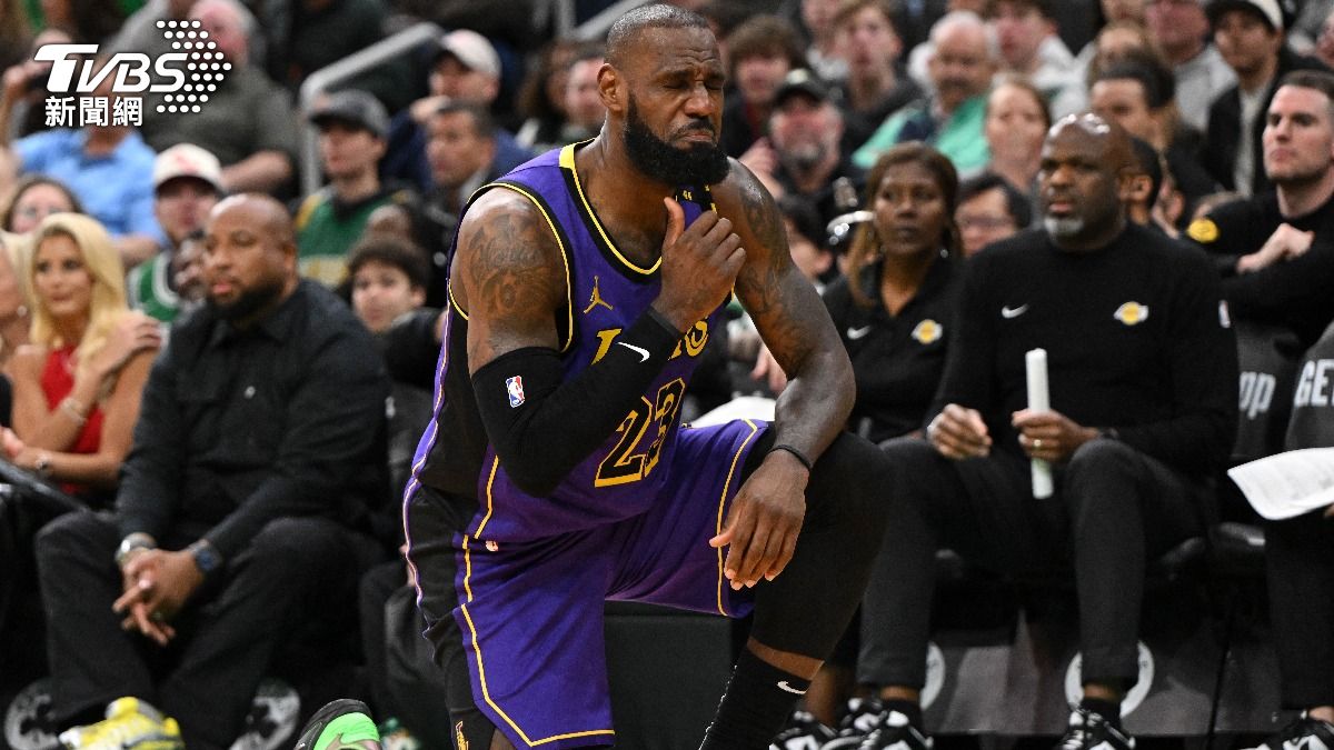 NBA/詹姆斯腹股溝拉傷!恐缺席數週 湖人客場之旅拉警報