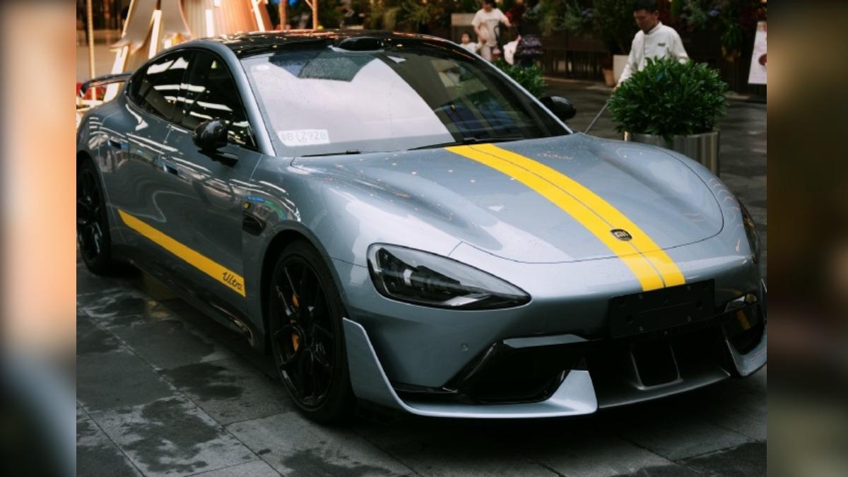 小米電動車。（圖／小米官方微博）