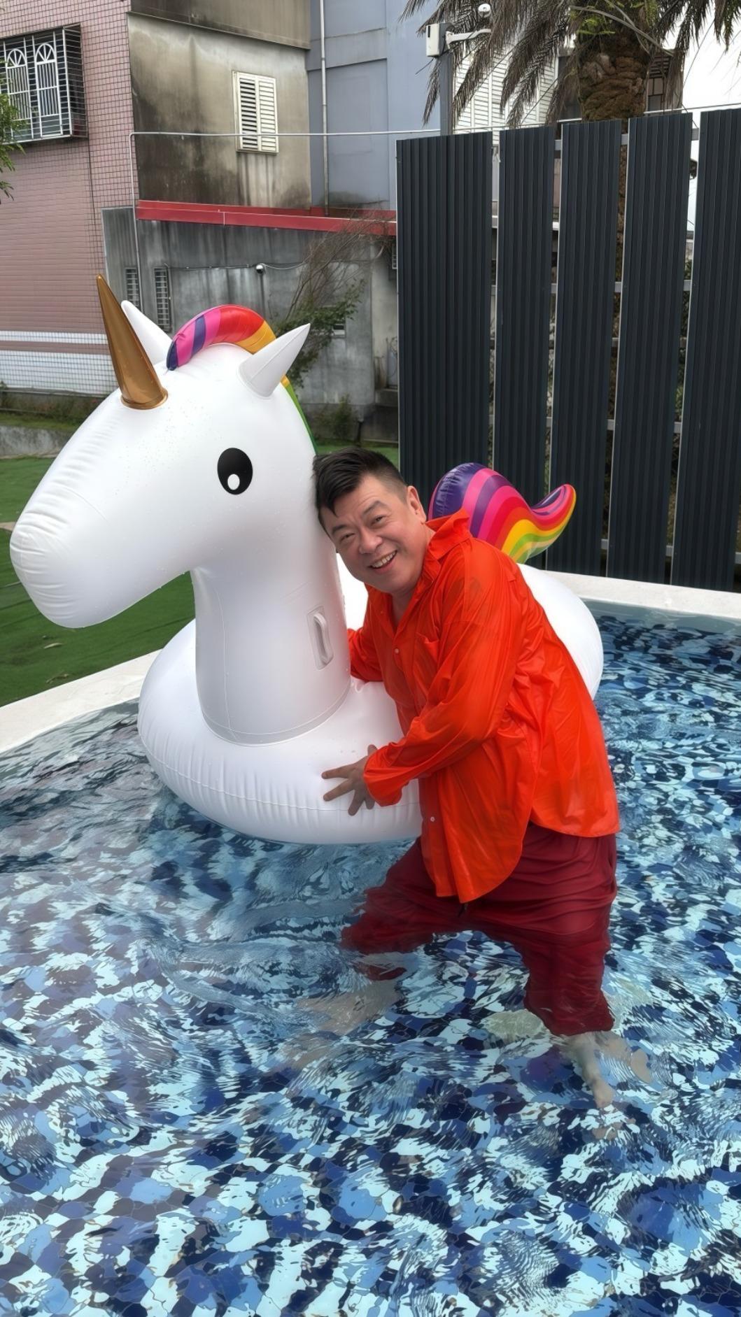 孫德榮近日到宜蘭旅遊。(圖/彼得爸提供)