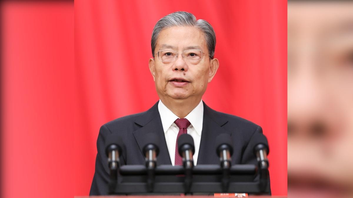 大陸全國人大委員長趙樂際因為呼吸道感染,缺席人大閉幕式。(圖/網路)