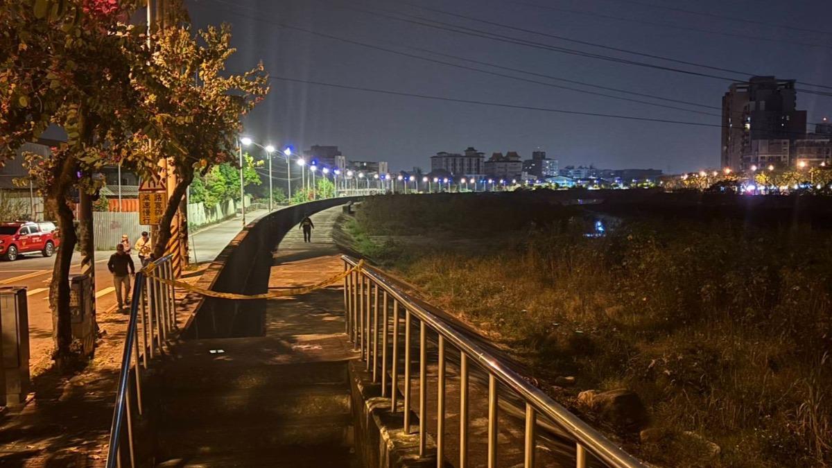台中奪命火警!7旬翁倒臥河堤草叢 全身燃燒成焦屍