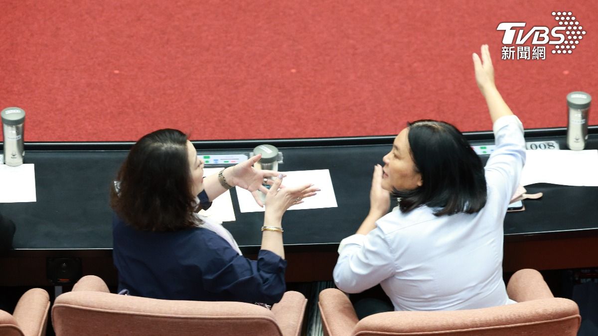 國民黨立委陳玉珍護航游智彬稱是自己助理，朝野陷入對峙混亂。（資料畫面／華子琛攝）