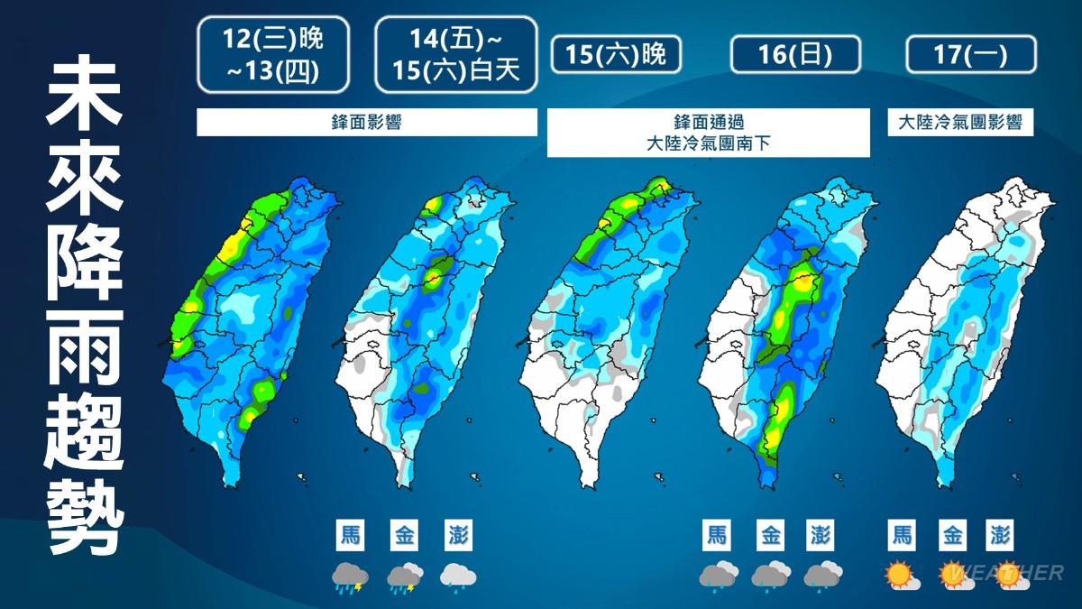 天氣-天氣預報-氣象-氣象署-一週天氣-氣象預報-今天天氣