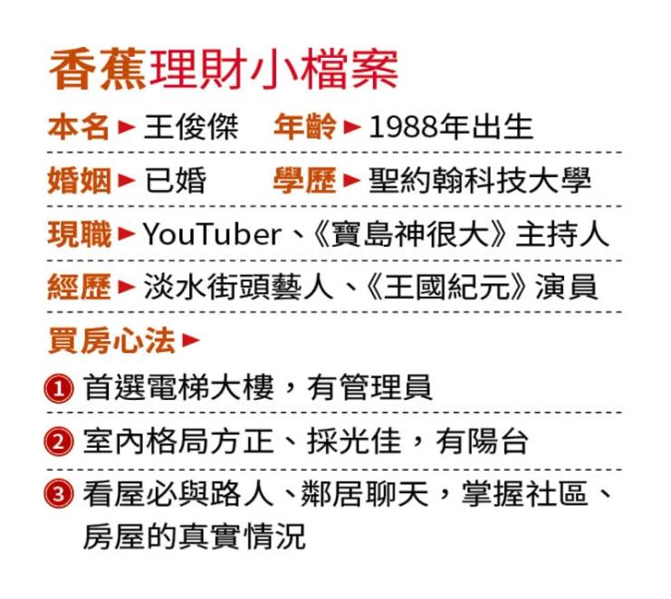 香蕉理財小檔案。(圖/鏡週刊)