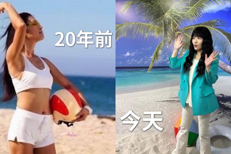 瘦身有成的唐綺陽在社群平台上分享20年前後的對比照。(圖/翻攝自IG@jessetang11)