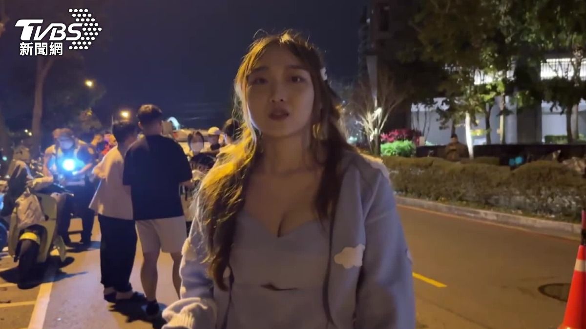該名受害女車主稱聽到很大的撞擊聲,下樓查看發現車輛已被撞毀。(圖/TVBS)
