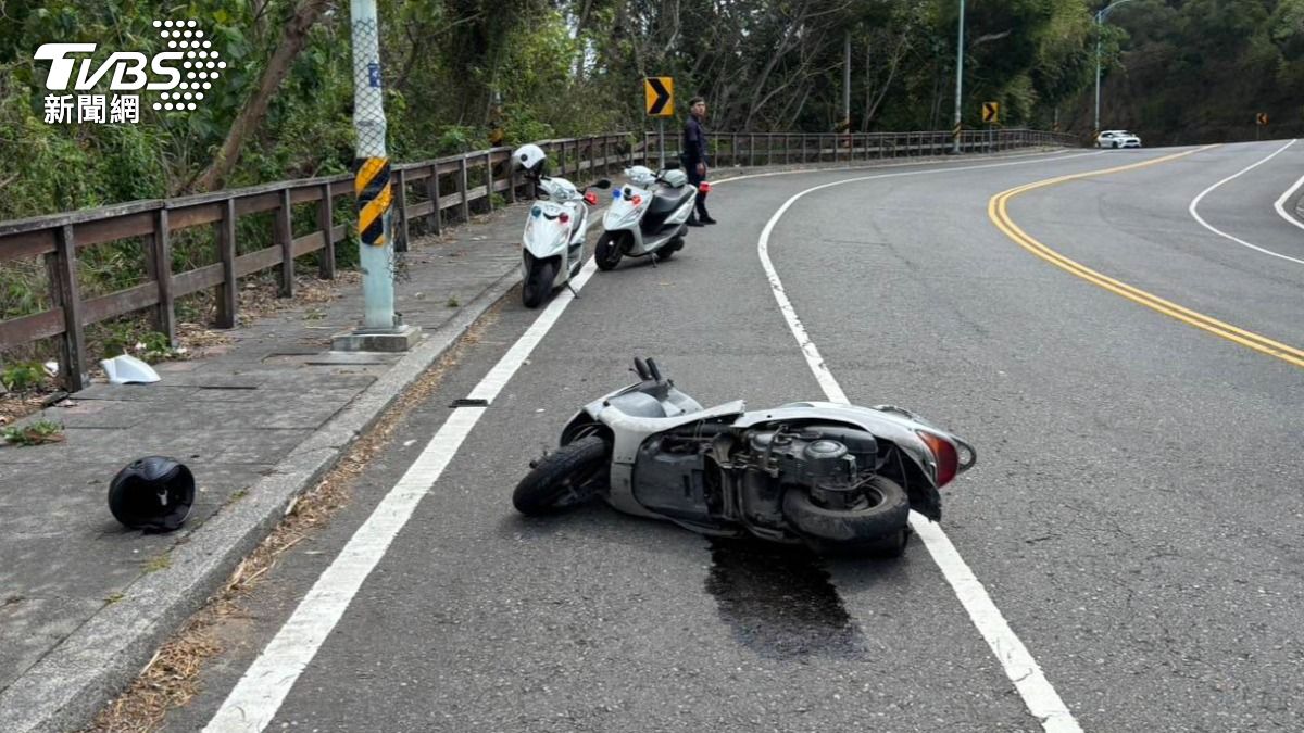 死亡彎道又出事!彰化139線車禍 男大生下坡打滑自摔