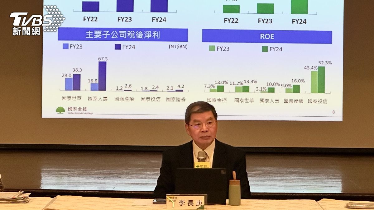國泰金控總經理李長庚。(圖/謝佩穎攝)