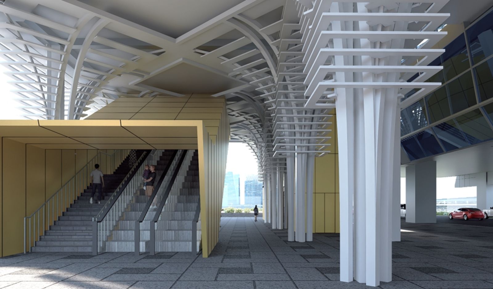 環狀線板橋站新增出入口統包工程今決標。(新北捷運工程局提供)