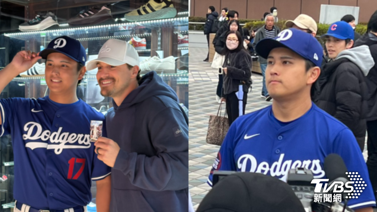 山寨大谷翔平東京出沒!道奇隊友燦笑合照 渡邊直美認證:太像了